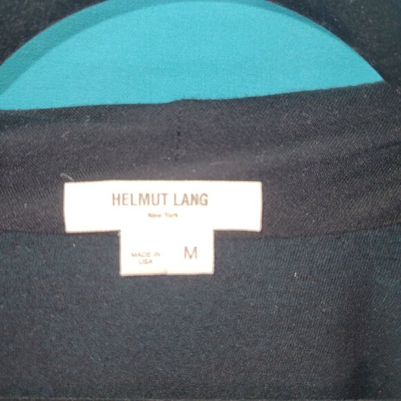 Helmut Lang Black Draped Cowl Neck Top Womens Medium 100% Viscose - Picture 4 of 10